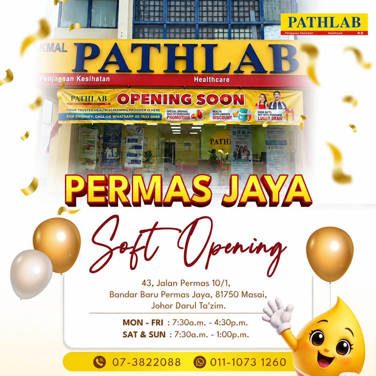 Pathlab Permas Jaya Soft Opening